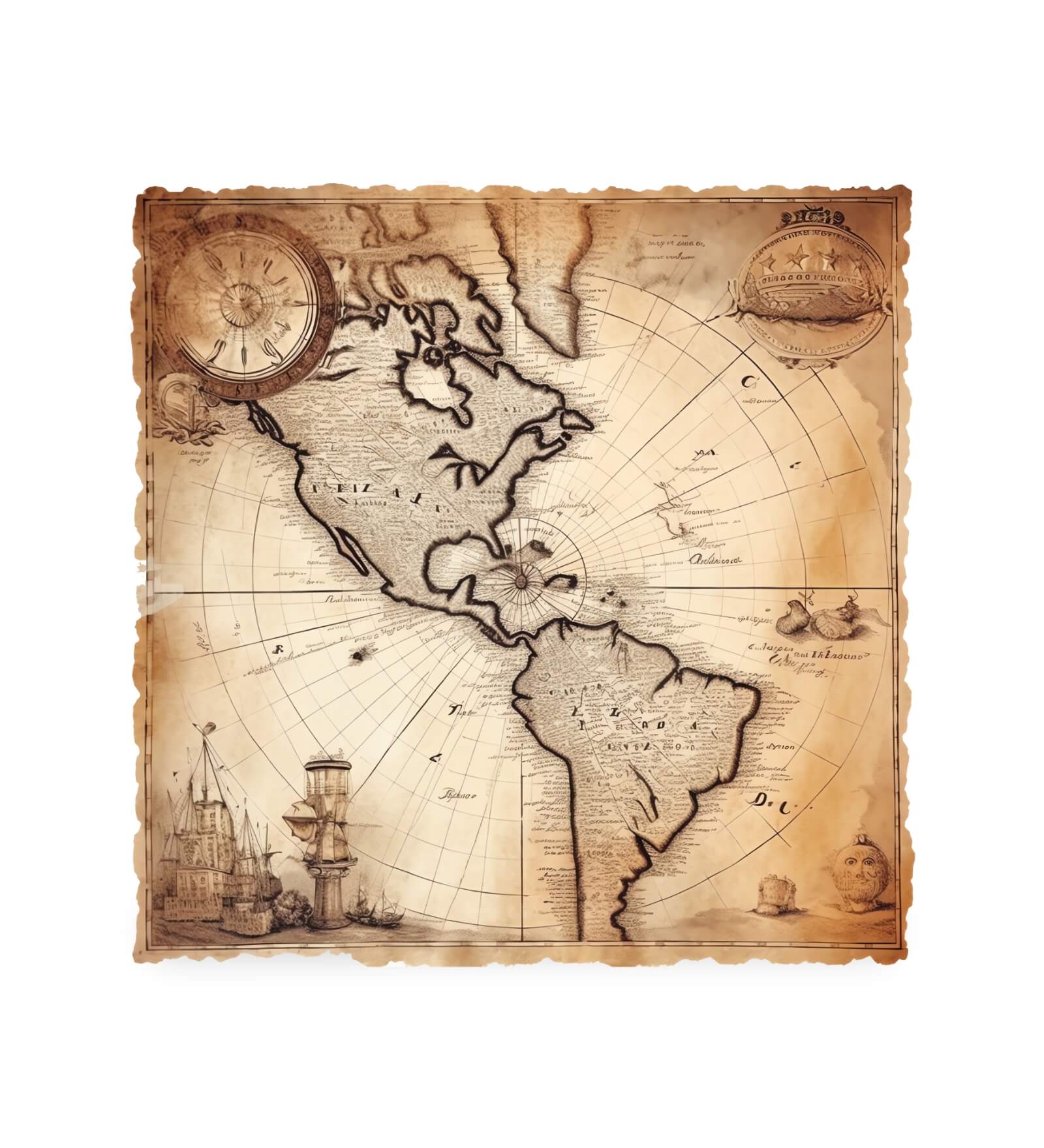 Ancient world map